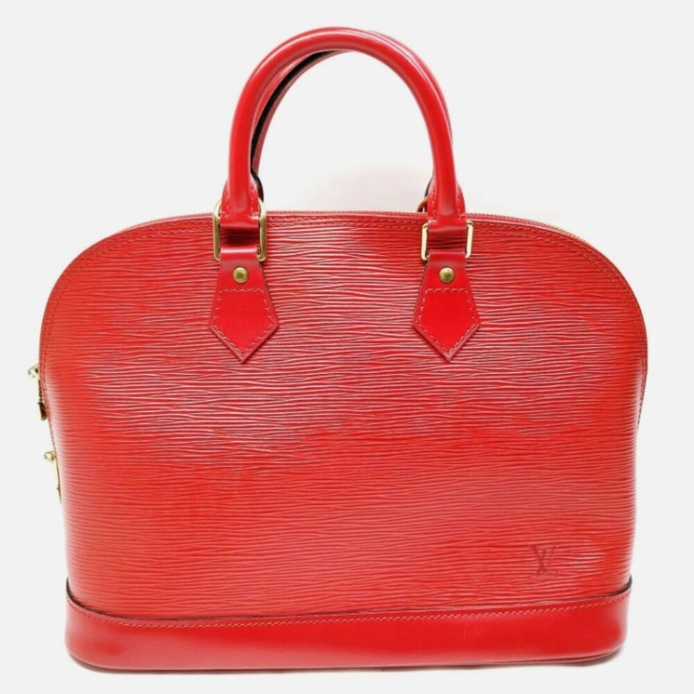 LOUIS VUITTON Epi Alma PM Castillan Red